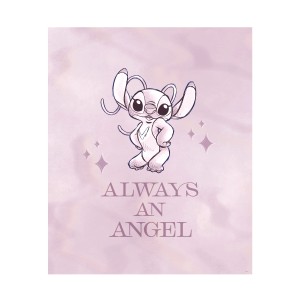 Komar Wandbild Stitch Always an Angel, 50x70 cm, für Kinderzimmer.