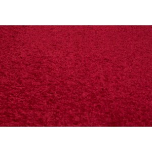 Roter Teppichboden Denver als Meterware, 400 cm breit.