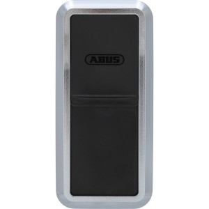 Abus Hometec Pro CFS3100 Bluetooth-Fingerscanner in Silber und Schwarz für Türsicherung.