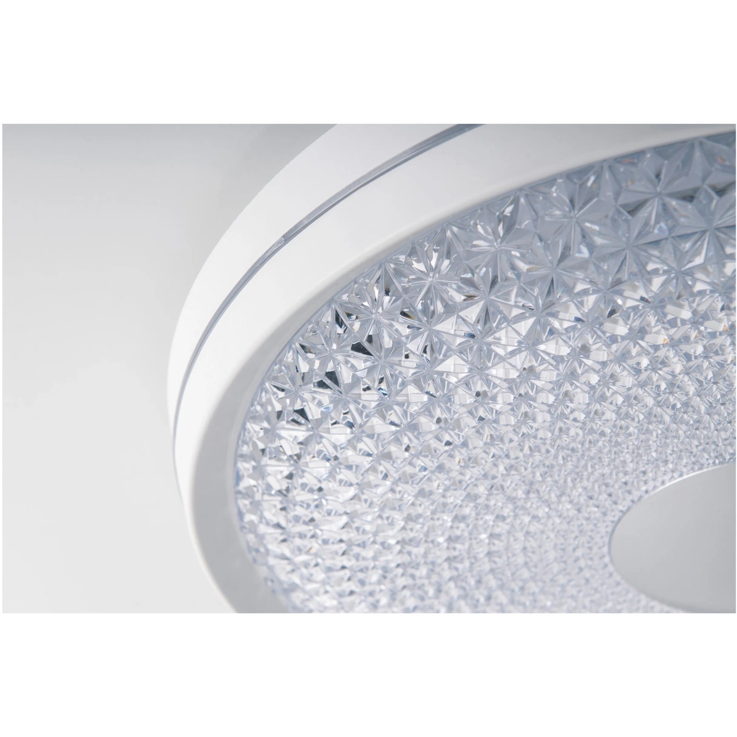 Weiße LED-Deckenleuchte Boise (51 cm) von Näve mit Acryl-Diffusor für Wohn- und Geschäftsräume.