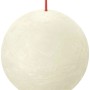 Bolsius Kugelkerze Shine, 76mm, Weiche Perle, rustikale Stumpenkerze für gemütliche Atmosphäre.