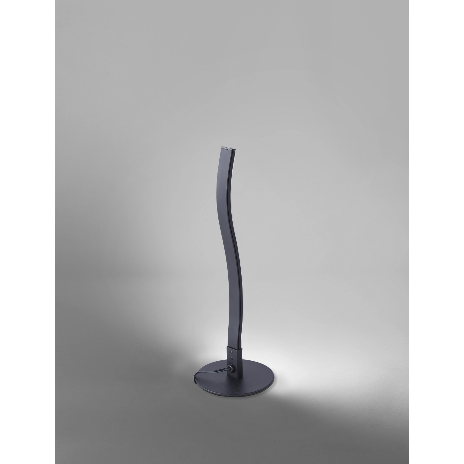 Schwarze LED-Tischleuchte von Just Light, 30 cm hoch, modernes Design für den Wohnbereich.