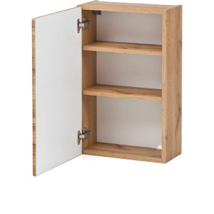 Offener Held Möbel Hängeschrank Trient, 40 cm, Wotaneiche, mit zwei Einlegeböden. Bad-Hängeschrank.