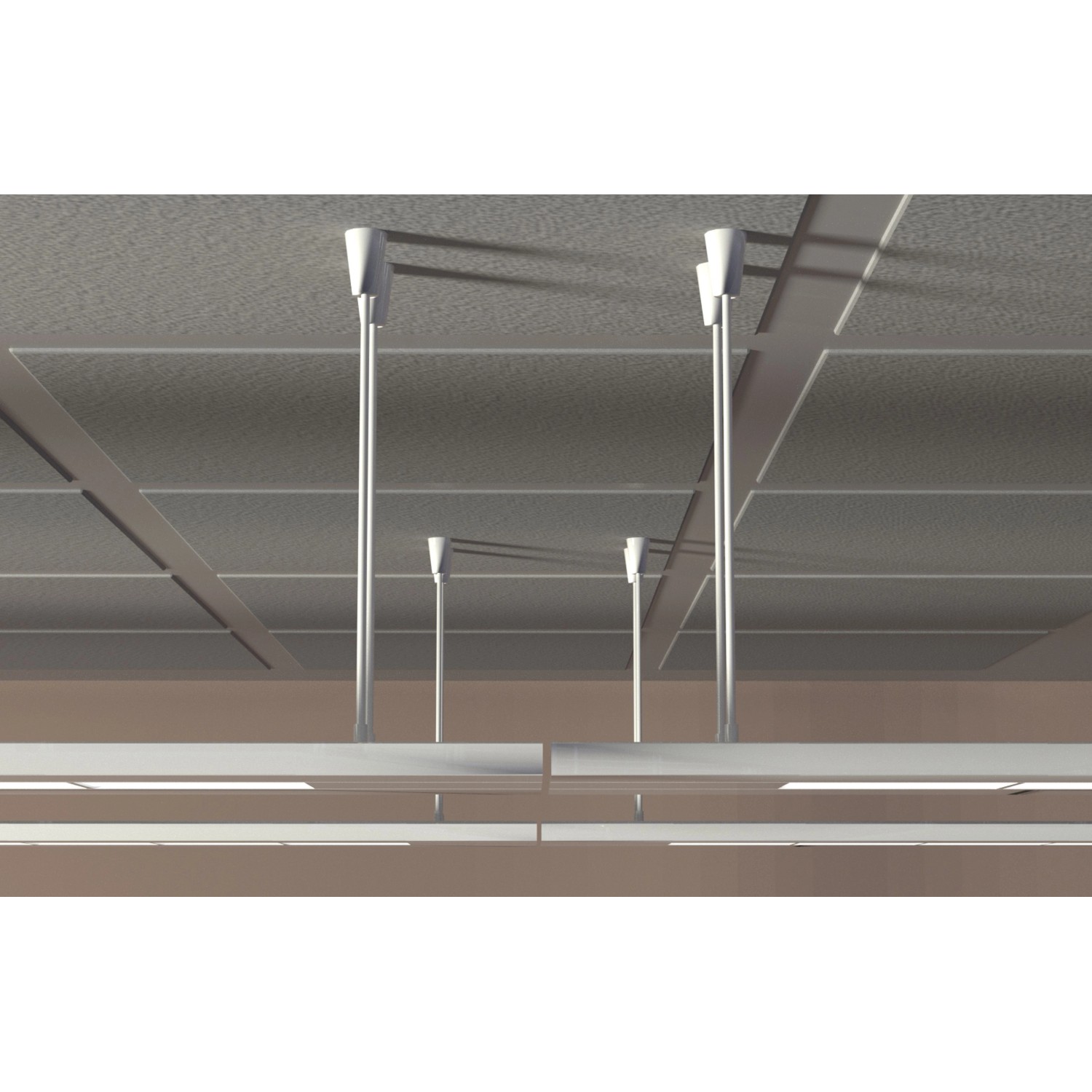 Montage von abgehängten Decken mit fischer Deckennagel FDN II 6/5 Dübeln.