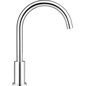 Chromfarbene baliv Küchenarmatur KI-1030, Einhebelmischer mit hohem, gebogenem Auslauf.