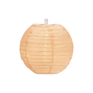 Lampion einer Solar-Lichterkette Martelli, bunt, Textiloptik, warmweißes Licht.