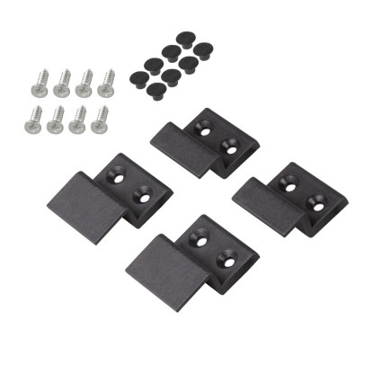 Windhager InsectStop Einhängewinkel Set Anthrazit für Spannrahmen