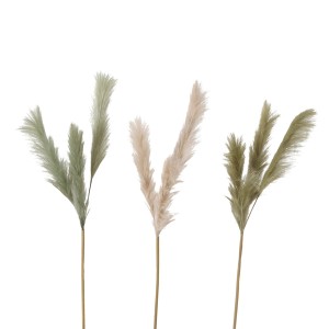 Dekorative Pampasgras-Zweige von Boltze Home in Beige, Grün und Hellgrün, 110 cm hoch.