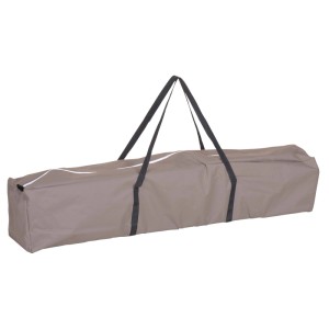 Partyzelt Easy-Up Stahl Polyester Taupe 295 cm x 295 cm x 250 cm