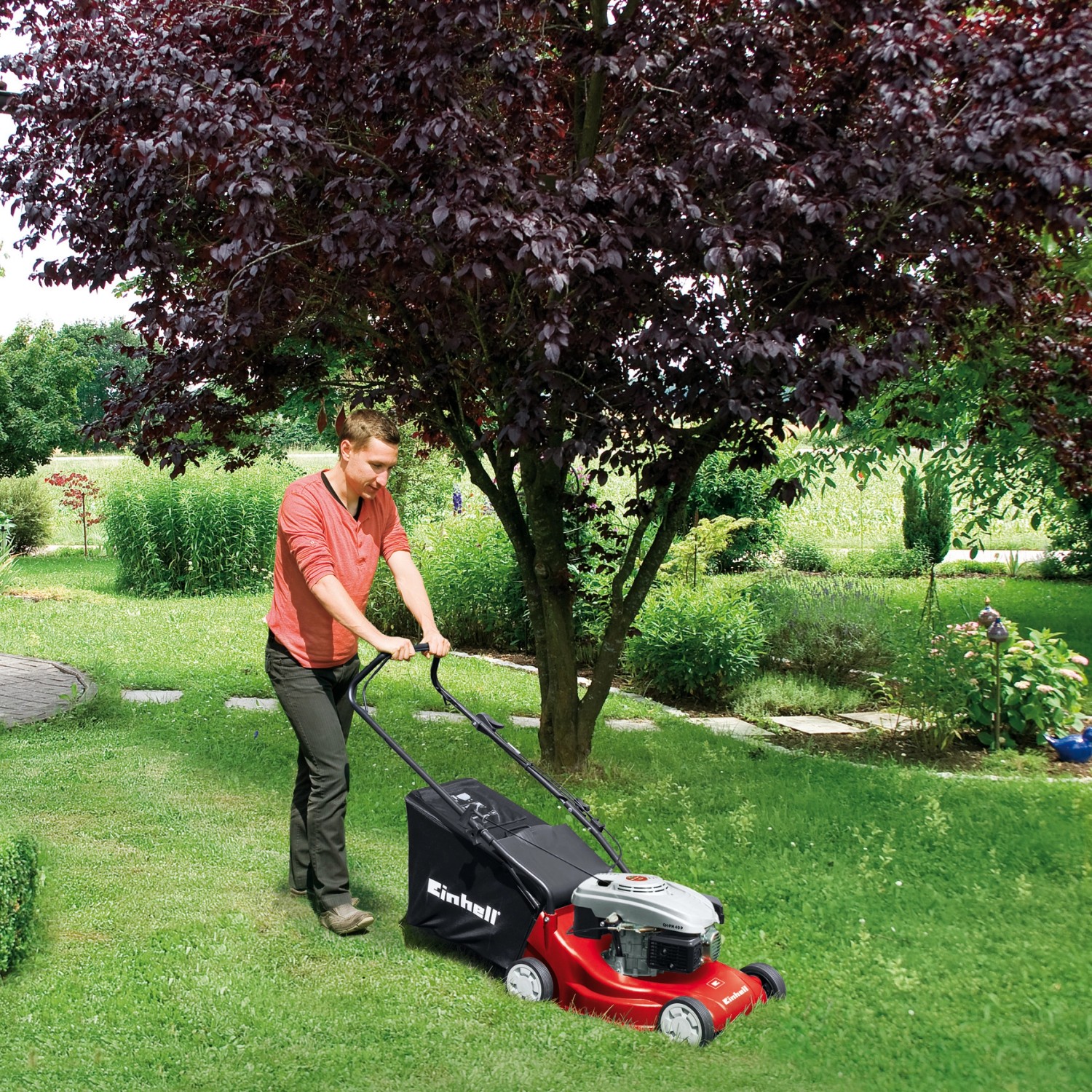 Einhell BenzinRasenmäher GHPM 40 P mit 45 l Fangkorb 1,6 kW kaufen