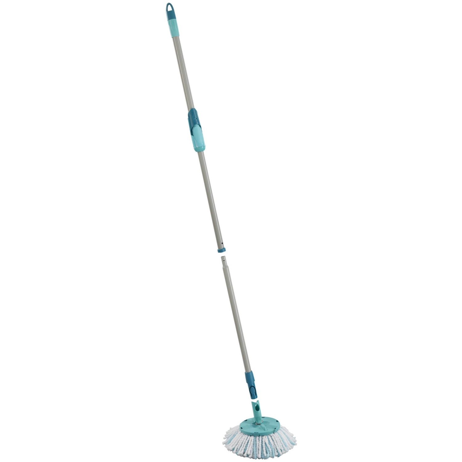 Leifheit Clean Twist Disc Mop Ergo Set: Bodenwischer mit Schleuderfunktion und Teleskopstiel.