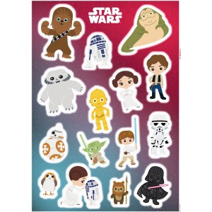 Komar Deko-Sticker Star Wars Heroes, 50x70 cm, mit beliebten Charakteren als Wandtattoos.