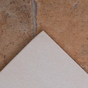 Andiamo PVC Bodenbelag Exist, Fliesenoptik in Beige-Braun, Detailansicht.