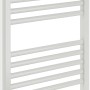 Weißer Sanotechnik Badheizkörper Bari 1600x500 mm mit Mittelanschluss.