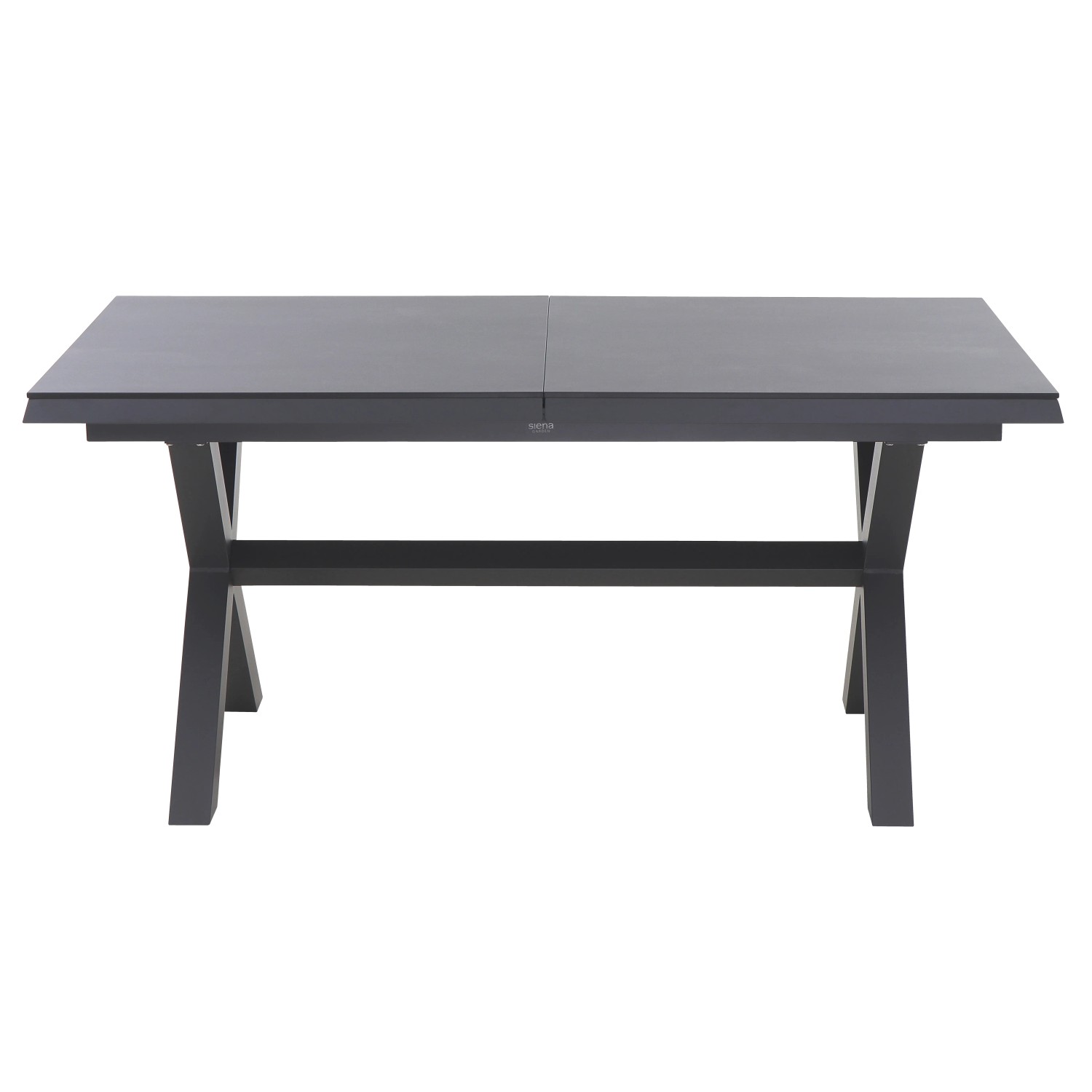 Ausziehbarer Siena Garden Gartentisch Ferrostone, 100x260 cm, mit Aluminiumgestell.