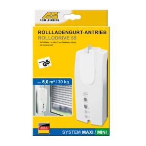 Schellenberg RolloDrive 55 Rollladenantrieb für Mini/Maxi System, Aufputzmontage.