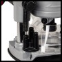 Detailaufnahme der Einhell Akku-Oberfräse TP-RO 18 Li BL mit Tiefeneinstellung.