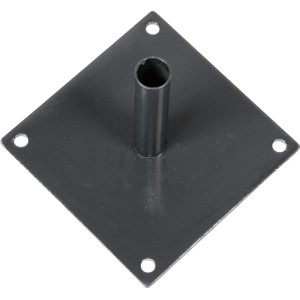 Bodenplatte für Einstabmattenzaun zu Pfosten Anthrazit Ø 34 mm 20 cm x 20 cm