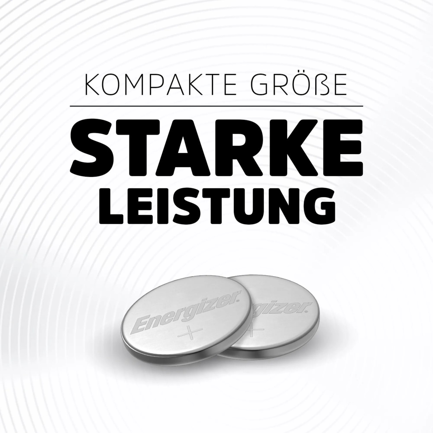 Zwei Lithium CR2032 Knopfzellen von Energizer. Kompakte Größe, starke Leistung.
