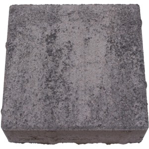 Quadratischer Pflasterstein Modern Anthrazit-Schattiert, 15x15x5 cm, für Gehwege und Einfahrten.