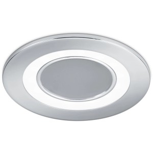 Chromfarbener LED-Einbauspot Core, 5W, 450 lm, für Deckenmontage.