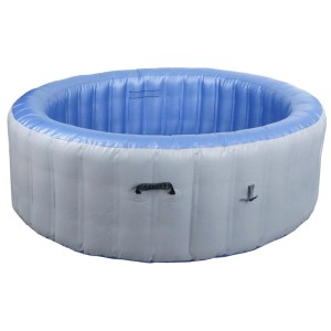 Aufblasbarer, runder Whirlpool N97 in Grau-Blau für 5 Personen, ohne Pumpe.