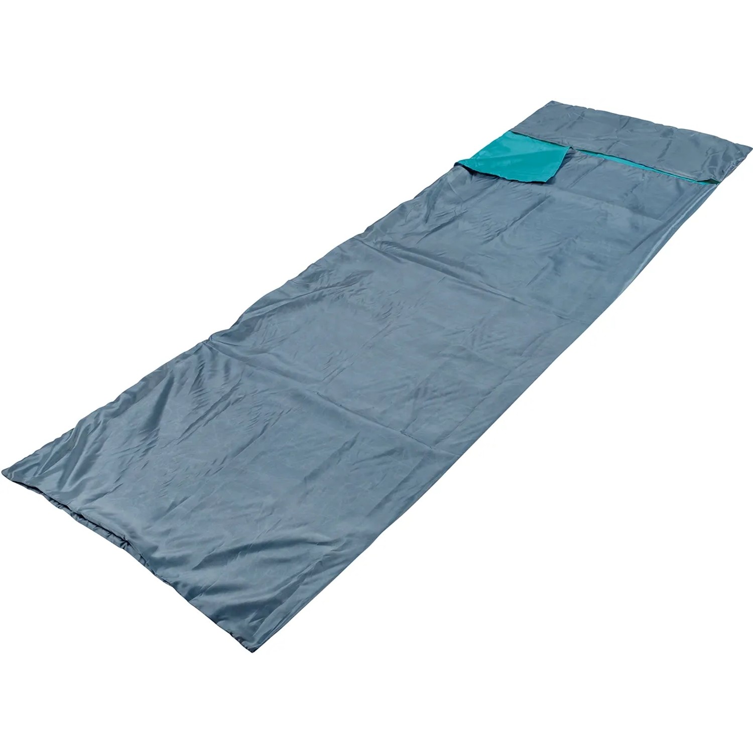 Happy People Reise-Schlafsack Polyester 220 cm x 70 cm x 70 cm Grau-Blau  kaufen bei OBI