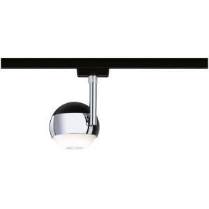 Paulmann Urail LED Spot Capsule II, dimmbar, 6W, schwarz/chrom, für Schienensysteme.