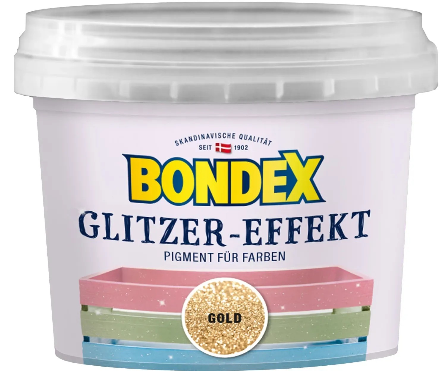 Bondex Glitzer-Basis Mystik 0,5 L – Glitzerfarbe Für Holz, Deckt Ca. 6 M²