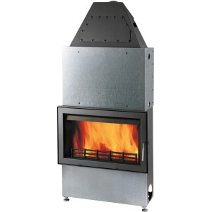 Haas + Sohn Einsatz Aqua 187.19-WT Kamineinsatz mit Feuerraum und Verkleidung.