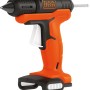 Black+Decker Akku-Heißklebepistole BDCGG12N (12 V) in Orange und Schwarz.