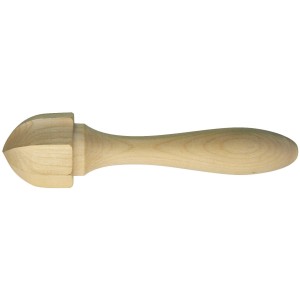 Fackelmann Zitronenstößel Fair, 15 cm, aus FSC-zertifiziertem Buchenholz für die Küche.