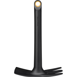 Fiskars Solid Kombihacke, 32 cm, schwarz, für Bodenbearbeitung und Unkrautentfernung.