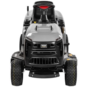 Texas Benzin-Rasentraktor Premium TTC102H, Frontansicht. Rasentraktor für große Flächen.