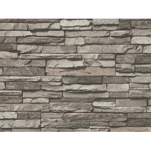 A.S. Creation Vliestapete Dekora Natur 6 Stein Grau FSC®