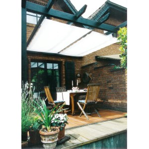 Peddy Shield Sonnensegel 380 cm x 96 cm Uni Weiß