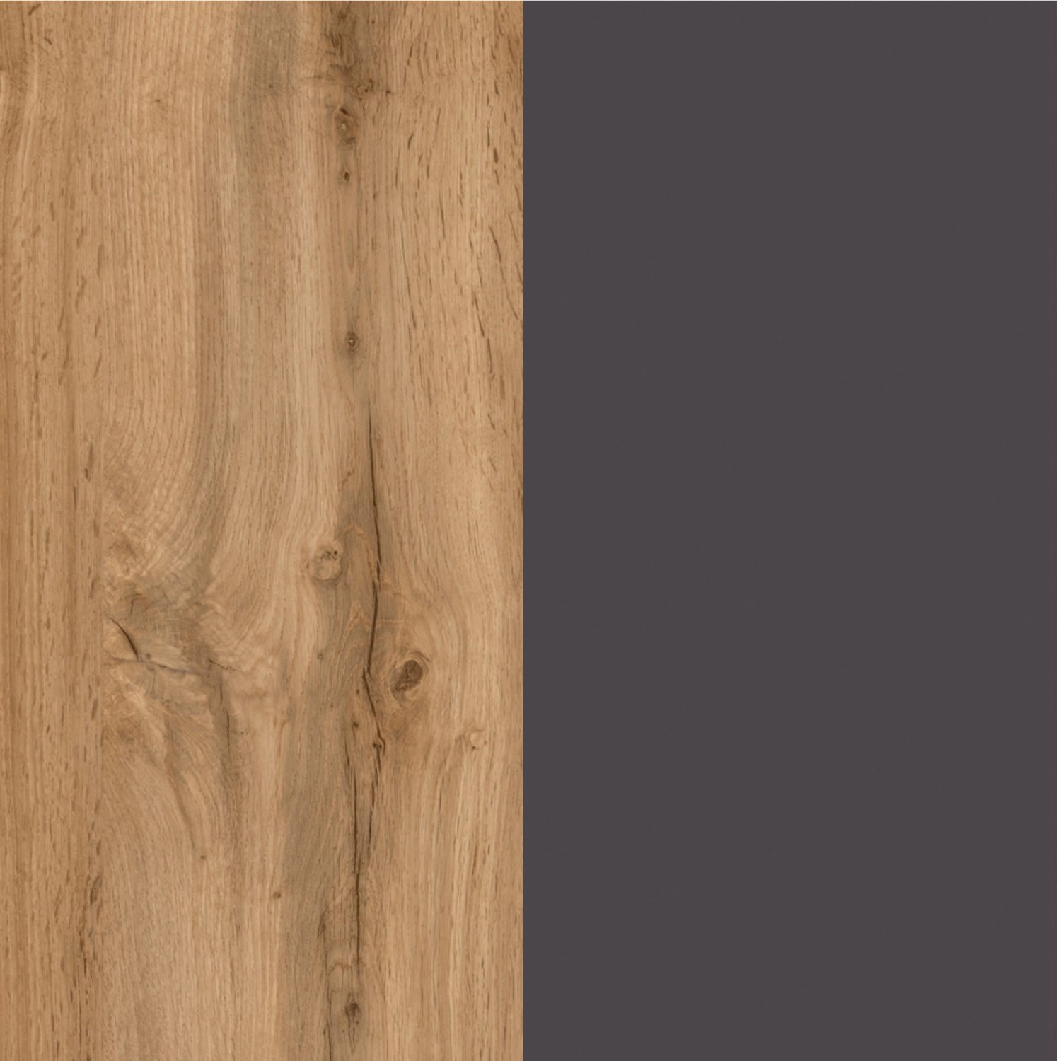 Held Möbel Küchen-Eckschrank Turin, 120 cm, Graphit/Wotaneiche Dekor