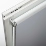 Gardinia Easyfix Rollo Premium, 45x150 cm, weiß, mit Metallkette und silbernem Unterprofil.