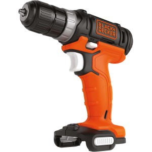 Black+Decker Akku-Bohrschrauber BDCDD12USB Solo, orange-schwarz. Akkuschrauber ohne Akku.