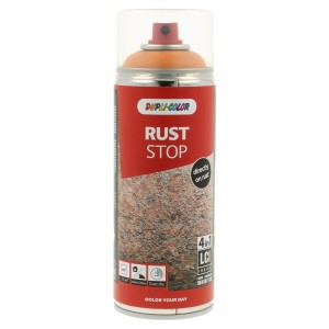 Dupli-Color Rust Stop Lackspray, tieforange, seidenmatt, 400ml. Rostschutz und Lack in einem.