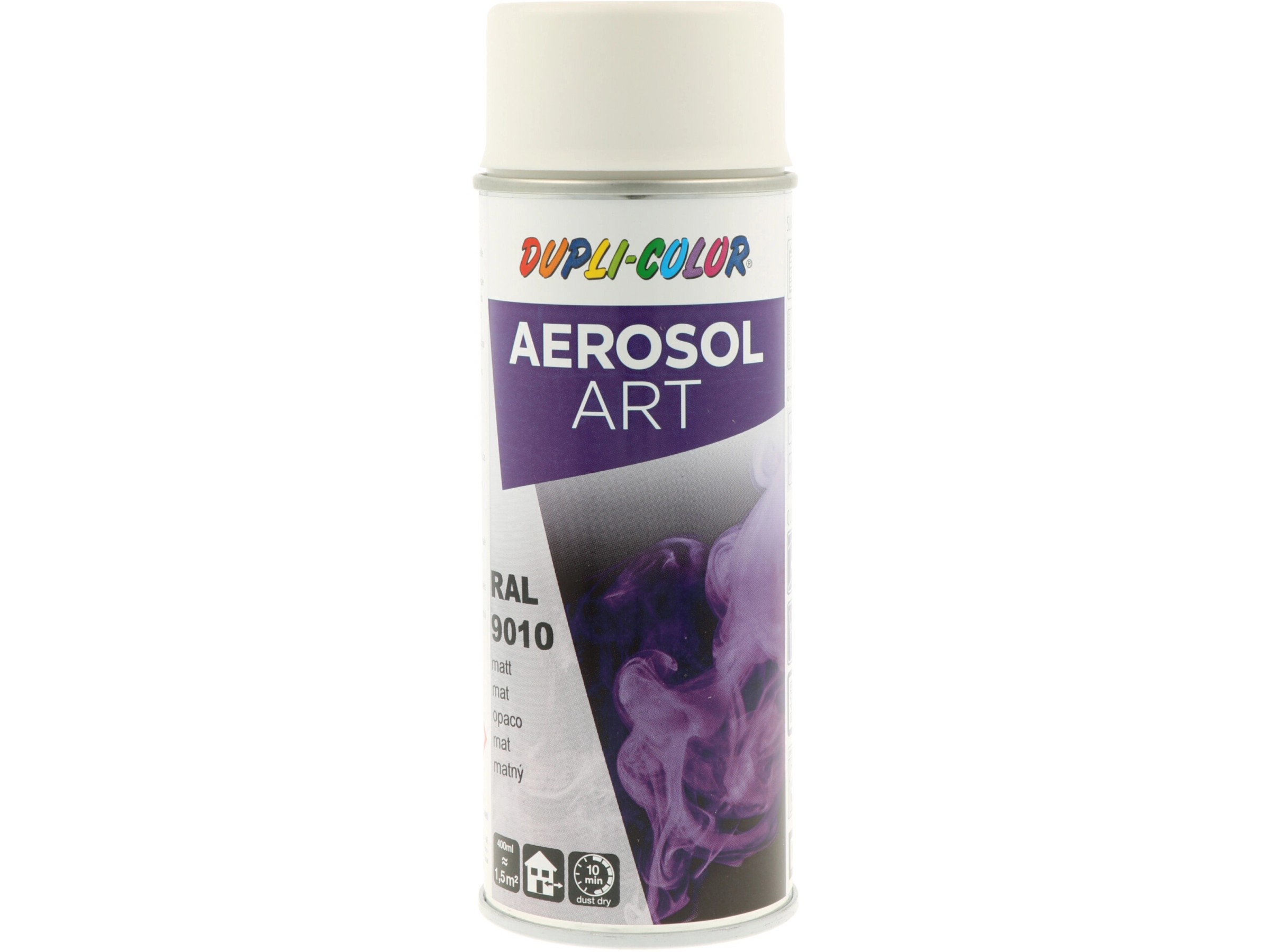 DUPLI-COLOR NEXT Lackspray RAL 9010 Reinweiß – 2in1, Glänzend, Schnell Trocknend