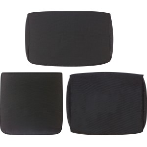 (Ersatz-)Kissenhüllen-Set für Stratford Lounge-Element Eckteil Dunkelgrau