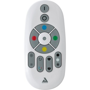 Weiße Eglo Connect Fernbedienung zur Steuerung von Connect Leuchten, mit Farbwahl und Dimmfunktion.