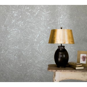 Grau-pearlfarbene Marburg Vliestapete Vintage Deluxe Betonoptik mit leichter Struktur.