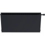 Sanicomfort Planheizkörper Typ 22 DK, 60x60 cm, in Schwarz Matt. Heizkörper für Neubau und Altbau.