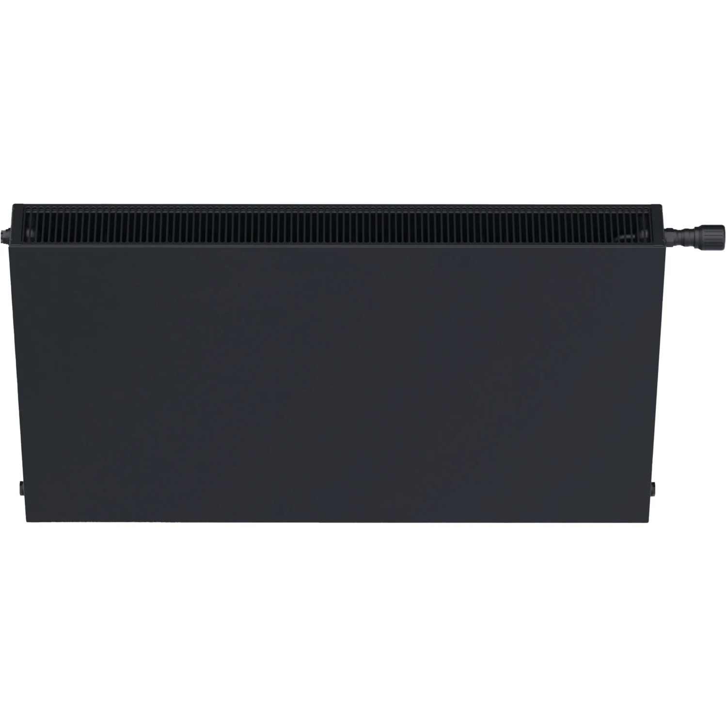 Sanicomfort Planheizkörper Typ 22 DK, 60x60 cm, in Schwarz Matt. Heizkörper für Neubau und Altbau.
