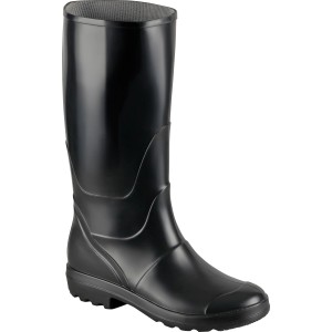 Schwarzer Safety&More Arbeitsstiefel Impuls hoch, Größe 39, aus PVC mit Profilsohle.