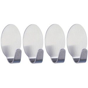 Wenko Zwerg-Haken Edelstahl matt 4er-Set