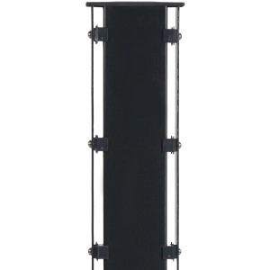 Floraworld Gabionenpfosten, 180 cm, anthrazit, für Mauersysteme und Einfassungen.