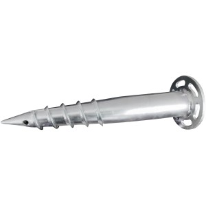 Vitavia Erdanker, 2 Stück, für Gewächshausfundament aus Aluminium. Zubehör zur sicheren Befestigung.